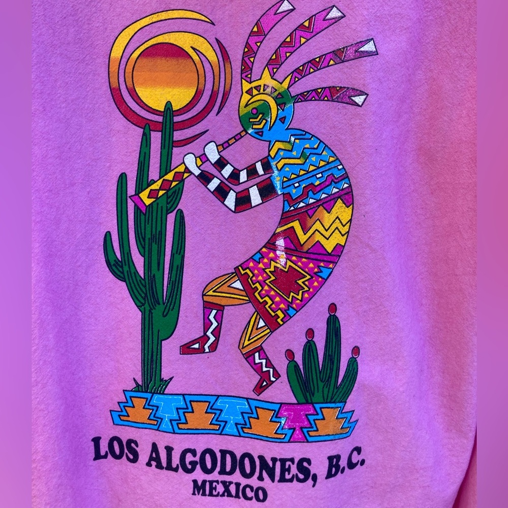 100% cotton Los Algodones, BC Mexico graphic hoodie - Picture 3 of 11